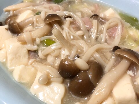 【糖質オフ】ダイエットに！豆腐ときのこのとろとろ煮